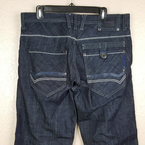 Parish Jeans Men's Size 36 Blue Denim TH24* - Picture 5 of 7